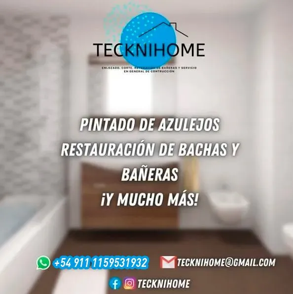 Tecknihome - Pintado de azulejos, restauración de bachas y bañeras